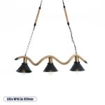 TYMEN Boho Κρεμαστό Φωτιστικό Οροφής Μαύρο & Μπεζ