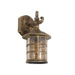 PHAROS Vintage Φωτιστικό Τοίχου - Απλίκα με Ντουί 1 x E27 AC 220-240V IP20 - Μπρούτζινο Εφέ Σκουριάς - Μ17 x Π19 x Υ29cm