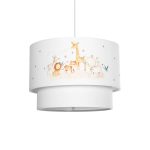 GIRAFFE Παιδικό Κρεμαστό Φωτιστικό Οροφής με Ντουί 1 x E27 AC 220-240V IP20 - Πολύχρωμο - Μ30 x Π30 x Υ24cm