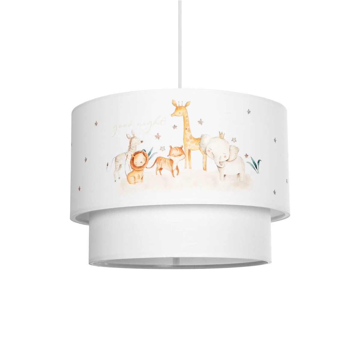 GIRAFFE Παιδικό Κρεμαστό Φωτιστικό Οροφής με Ντουί 1 x E27 AC 220-240V IP20 - Πολύχρωμο - Μ30 x Π30 x Υ24cm