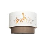 GIRAFFE Παιδικό Κρεμαστό Φωτιστικό Οροφής με Ντουί 1 x E27 AC 220-240V IP20 - Πολύχρωμο - Μ30 x Π30 x Υ24cm