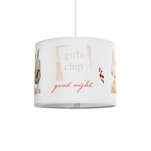 GIRLSCLUB Παιδικό Κρεμαστό Φωτιστικό Οροφής με Ντουί 1 x E27 AC 220-240V IP20 - Πολύχρωμο - Μ28 x Π28 x Υ24cm