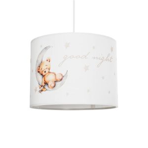 MOON Παιδικό Κρεμαστό Φωτιστικό Οροφής με Ντουί 1 x E27 AC 220-240V IP20 - Πολύχρωμο - Μ28 x Π28 x Υ24cm