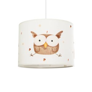 OWL Παιδικό Κρεμαστό Φωτιστικό Οροφής με Ντουί 1 x E27 AC 220-240V IP20 - Πολύχρωμο - Μ28 x Π28 x Υ24cm