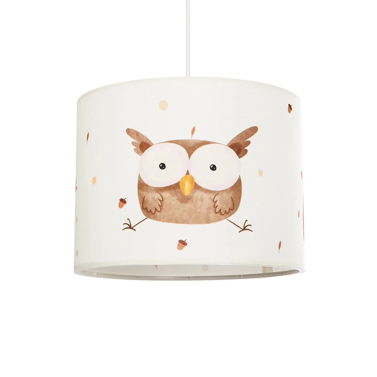 OWL Παιδικό Κρεμαστό Φωτιστικό Οροφής με Ντουί 1 x E27 AC 220-240V IP20 - Πολύχρωμο - Μ28 x Π28 x Υ24cm