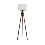 SAGA Μοντέρνο Επιδαπέδιο Φωτιστικό με Ντουί 1 x E27 AC 220-240V IP20 - Καφέ & Μπεζ - Μ38 x Π38 x Υ140cm