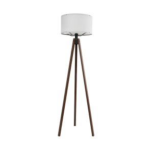 SAGA Μοντέρνο Επιδαπέδιο Φωτιστικό με Ντουί 1 x E27 AC 220-240V IP20 - Καφέ & Λευκό - Μ38 x Π38 x Υ140cm