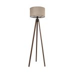 SAGA Μοντέρνο Επιδαπέδιο Φωτιστικό με Ντουί 1 x E27 AC 220-240V IP20 - Καφέ & Μπεζ - Μ38 x Π38 x Υ140cm