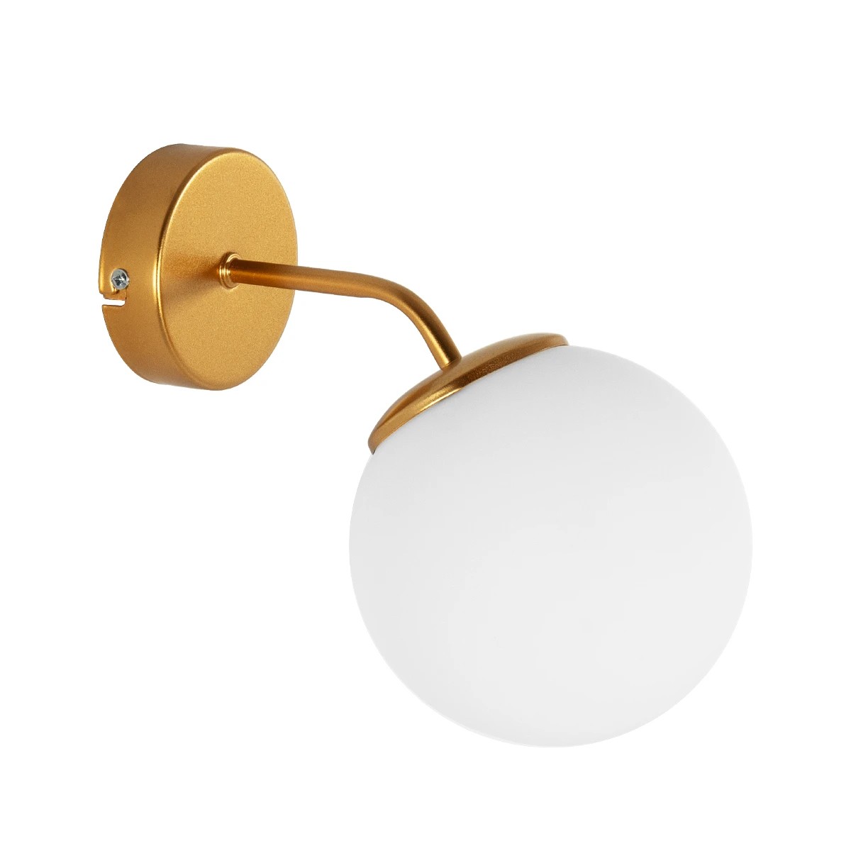 DALPH Vintage Φωτιστικό Τοίχου - Απλίκα με Ντουί 1 x E27 AC 220-240V IP20 - Χρυσό & Λευκό - M15 x Π25 x Υ22cm