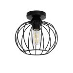 BITUIN Μοντέρνο Φωτιστικό Οροφής με Ντουί 1 x E27 AC 220-240V IP20 - Μαύρο - Μ21 x Π21 x Υ18cm