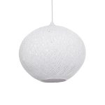 SOLEI Boho Κρεμαστό Φωτιστικό Οροφής με Ντουί 1 x E27 AC 220-240V IP20 - Λευκό - M40 x Π40 x Υ36cm