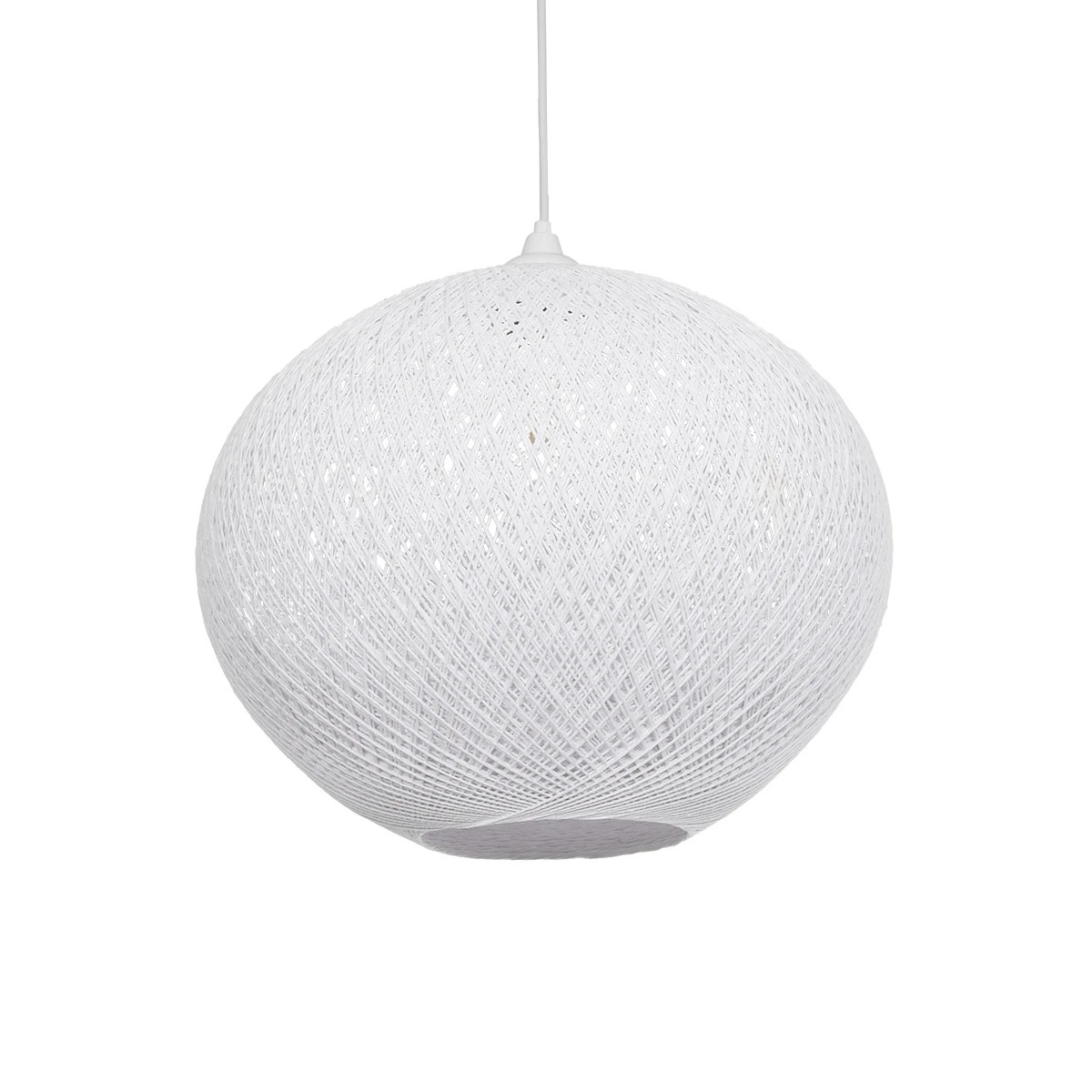 SOLEI Boho Κρεμαστό Φωτιστικό Οροφής με Ντουί 1 x E27 AC 220-240V IP20 - Λευκό - M40 x Π40 x Υ36cm