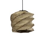 HUSLE Boho Κρεμαστό Φωτιστικό Οροφής με Ντουί 1 x E27 AC 220-240V IP20 - Μπεζ - M31 x Π31 x Υ28cm