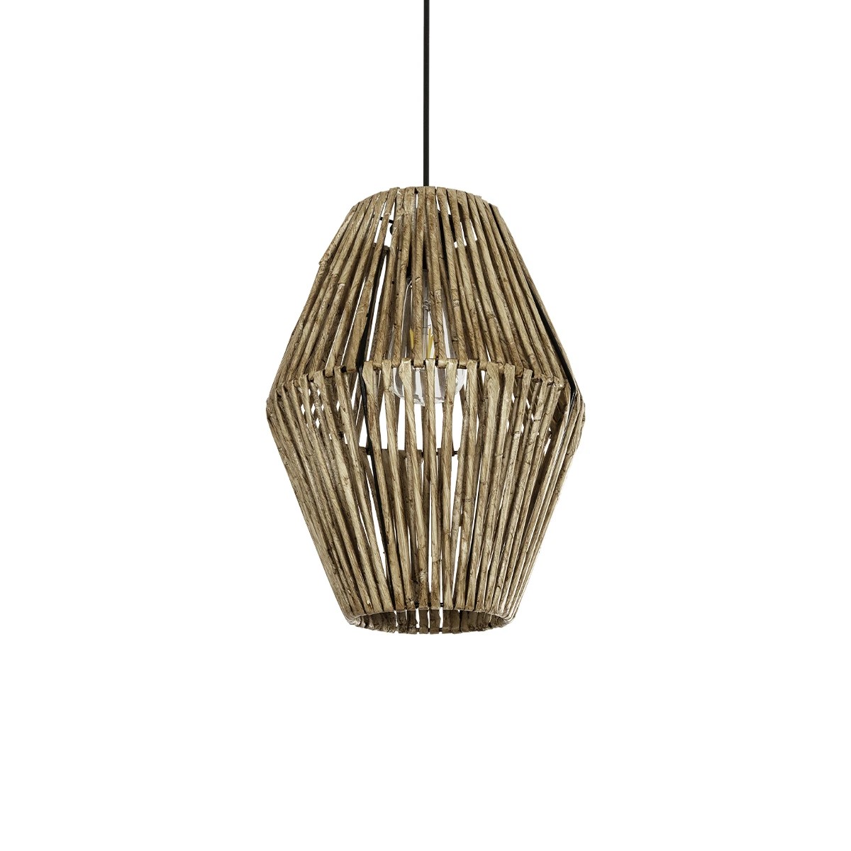 CASTILLO Boho Κρεμαστό Φωτιστικό Οροφής με Ντουί 1 x E27 AC 220-240V IP20 - Μπεζ - M26 x Π26 x Υ36cm