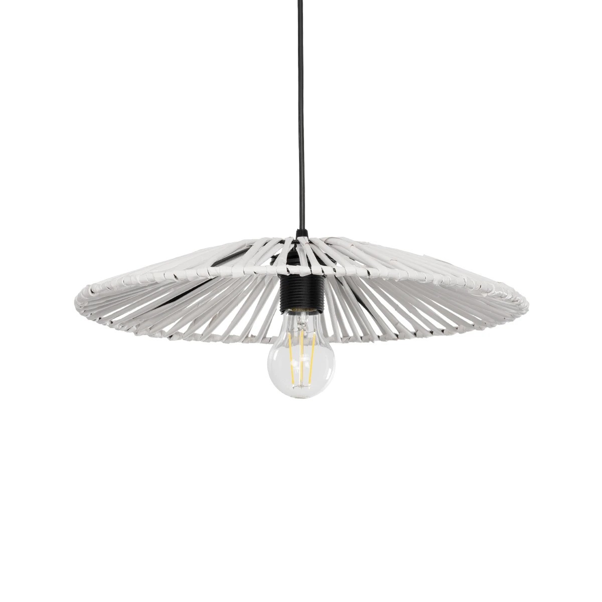 JAPAN Boho Κρεμαστό Φωτιστικό Οροφής με Ντουί 1 x E27 AC 220-240V IP20 - Λευκό - M40 x Π40 x Υ8cm