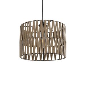 MARS Boho Κρεμαστό Φωτιστικό Οροφής με Ντουί 1 x E27 AC 220-240V IP20 - Μπεζ - M30 x Π30 x Υ24cm