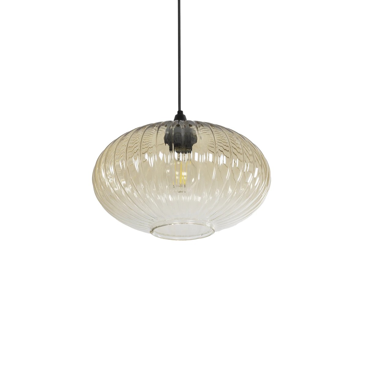 PERA Μοντέρνο Κρεμαστό Φωτιστικό Οροφής με Ντουί 1 x E27 AC 220-240V IP20 - Mελί - Μ30 x Π30 x Υ22cm