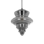 CORTE Μοντέρνο Κρεμαστό Φωτιστικό Οροφής με Ντουί Μαύρο Φιμέ