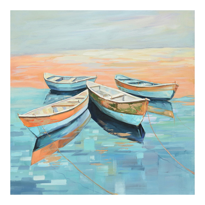 Πίνακας σε καμβά Boatty 100x3x100εκ