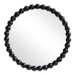 Καθρέπτης Specio ξύλο σε μαύρη απόχρωση Φ60x4.5εκ