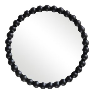 Καθρέπτης Specio ξύλο σε μαύρη απόχρωση Φ60x4.5εκ