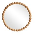 Καθρέπτης Specio ξύλο σε φυσική απόχρωση Φ60x4.5εκ