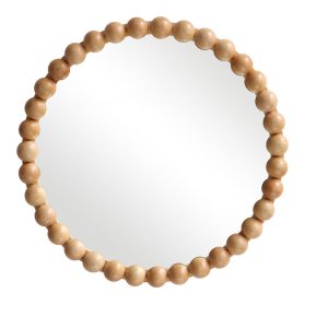 Καθρέπτης Specio ξύλο σε φυσική απόχρωση Φ60x4.5εκ