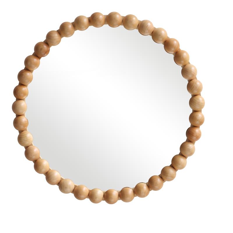 Καθρέπτης Specio ξύλο σε φυσική απόχρωση Φ60x4.5εκ