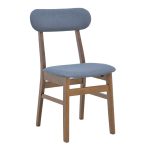 Καρέκλα Gaborn σε γκρι απόχρωση 47x47x81,5εκ -Τιμή Σετ 2 τεμ.