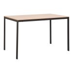 Τραπέζι Faragio φυσικό μαύρο 120x75x75εκ
