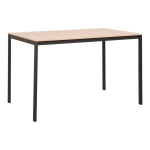 Τραπέζι Faragio φυσικό μαύρο 120x75x75εκ