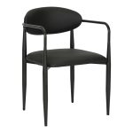 Πολυθρόνα Kalone pu σε μαύρη απόχρωση 56x55x78εκ -Τιμή Σετ 2 τεμ.