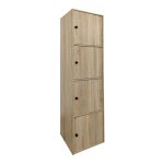 Ντουλάπι-στήλη Gabino sonoma 40x39x158εκ