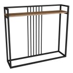 Κονσόλα Convida oak μαύρος σκελετός 100x25x90εκ