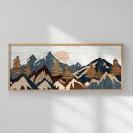 Πίνακας Kalef με ψηφιακή εκτύπωση και πλαίσιο 120x2x50εκ