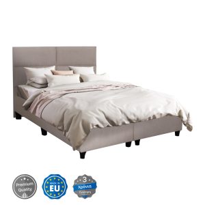 ΚΡΕΒΑΤΙ MILO ΜΠΕΖ ΥΦΑΣΜΑ ΓΙΑ ΣΤΡΩΜΑ 160x200εκ