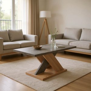 Τραπέζι σαλονιού Solange σε γκρι-sonoma απόχρωση 110x55x47.5εκ