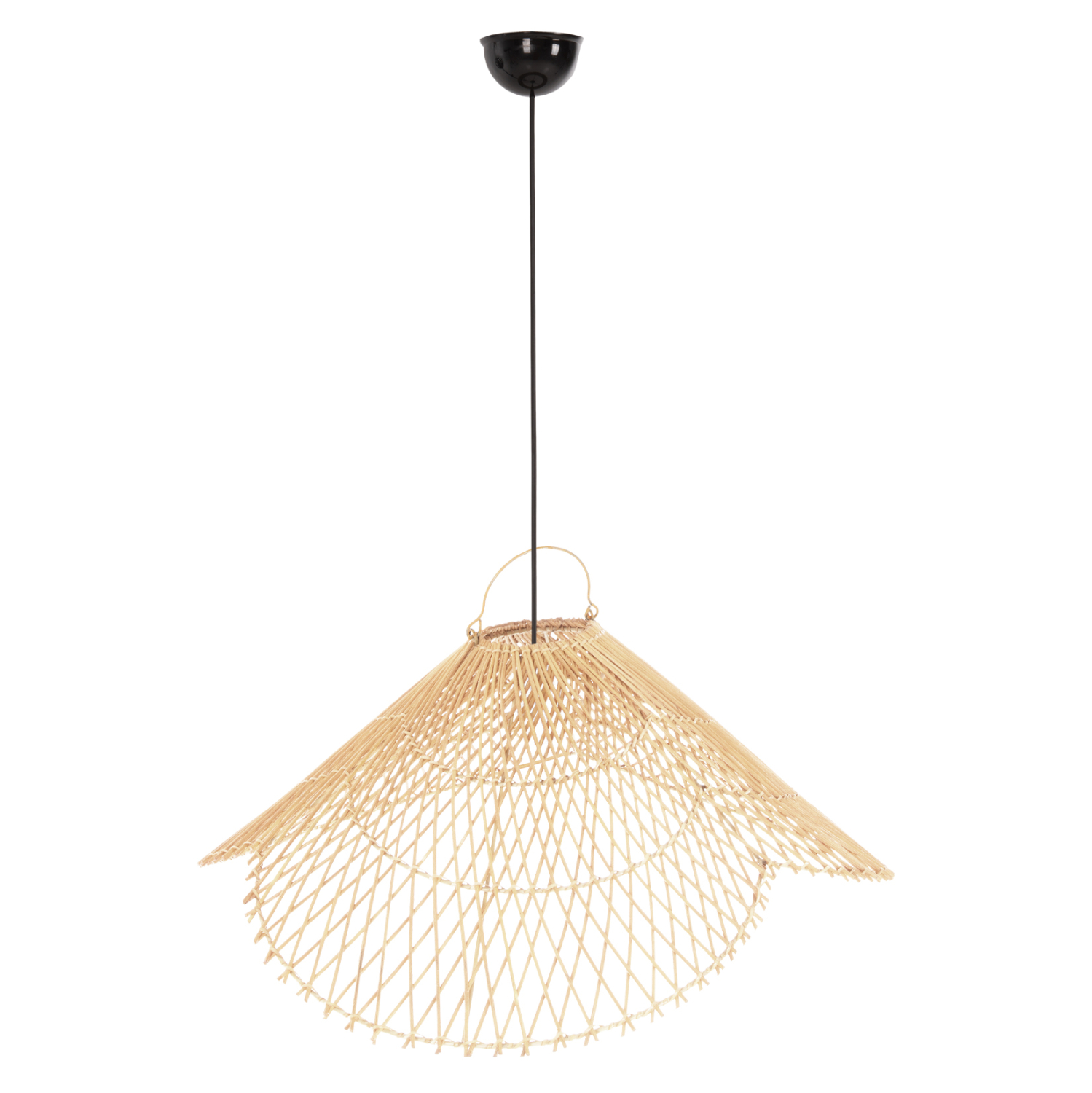 ΦΩΤΙΣΤΙΚΟ ΟΡΟΦΗΣ ΚΡΕΜΑΣΤΟ RATTAN ΣΕ ΦΥΣΙΚΟ ΧΡΩΜΑ Φ58,5x31Yεκ