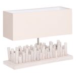 ΕΠΙΤΡΑΠΕΖΙΟ ΦΩΤΙΣΤΙΚΟ TWIGGY & ΚΑΠΕΛΟ ΣΕ ΛΕΥΚΟ 50,5x16,5x40Υεκ.