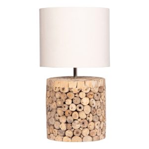 ΕΠΙΤΡΑΠΕΖΙΟ ΚΥΛΙΝΔΡΙΚΟ ΦΩΤΙΣΤΙΚΟ TWIGGY & ΜΠΕΖ ΚΑΠΕΛΟ Φ24.5x45Υεκ.