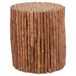 ΤΡΑΠΕΖΙ ΣΑΛΟΝΙΟΥ ΣΤΡΟΓΓΥΛΟ DRIFTER ΣΕ ΦΥΣΙΚΟ ΧΡΩΜΑ Φ36x40Υεκ