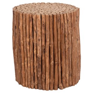 ΤΡΑΠΕΖΙ ΣΑΛΟΝΙΟΥ ΣΤΡΟΓΓΥΛΟ DRIFTER ΣΕ ΦΥΣΙΚΟ ΧΡΩΜΑ Φ36x40Υεκ