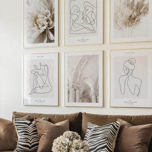 Πίνακας Greda εξάπτυχος με ψηφιακή εκτύπωση και πλαίσιο 33x1.5x48εκ