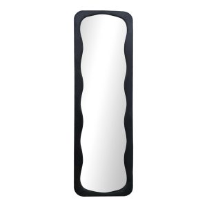 Καθρέπτης Lezour βελούδο σε μαύρη απόχρωση 50x5x170εκ