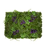 Artificial - Συνθετικό Τεχνητό Διακοσμητικό Πάνελ Φυλλωσιάς - Κάθετος Κήπος Ζεβρίνα - Τριφύλλι - Πεπερόμια Πράσινο - Φούξια Μ60 x Υ40 x Π7cm