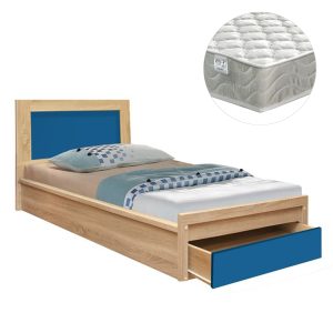 ΚΡΕΒΑΤΙ ΠΑΙΔΙΚΟ ΜΕ ΣΥΡΤΑΡΙ PLAYROOM ΜΕΛΑΜΙΝΗ ΣΕ SONAMA/ΣΙΕΛ--ΜΕ ΣΤΡΩΜΑ 90x190εκ