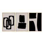 Πίνακας σε καμβά Blacky τρίπτυχος με ψηφιακή εκτύπωση