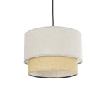 BIGGIE Μοντέρνο Κρεμαστό Φωτιστικό Οροφής με Ντουί 1 x E27 AC 220-240V IP20 - Μπεζ - Μ30 x Π30 x Υ23,5cm