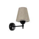 PAM Μοντέρνο Φωτιστικό Τοίχου – Απλίκα με Ντουί Μαύρο & Μπεζ