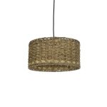 POMEGRANDE Boho Κρεμαστό Φωτιστικό Οροφής με Ντουί 1 x E27 AC 220-240V IP20 - Μπεζ - Μ31 x Π31 x Υ18cm